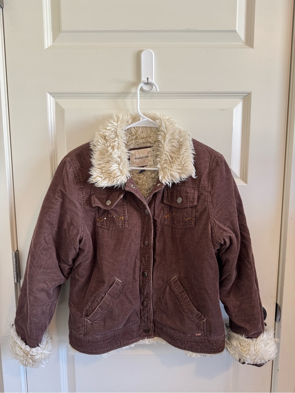 Vintage Limited Too Y2K Fur Lined Jacket